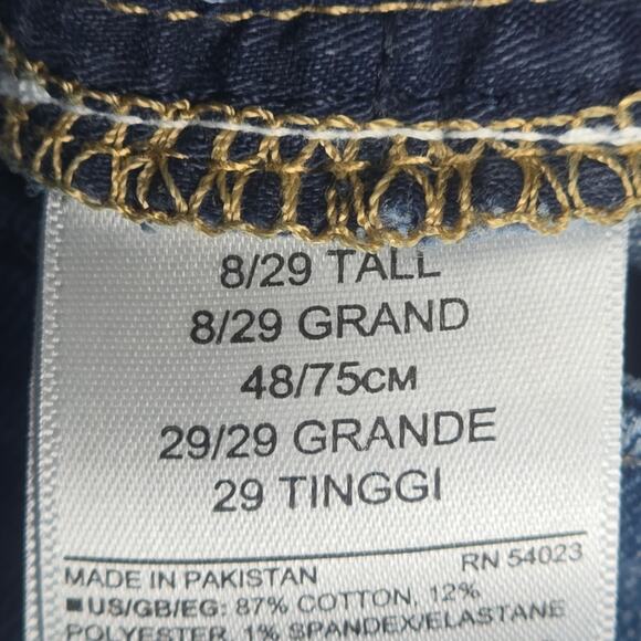 Gap Womens Size 8/29 Tall Curvy True Skinny Jeans Raw Hem - Picture 11 of 16